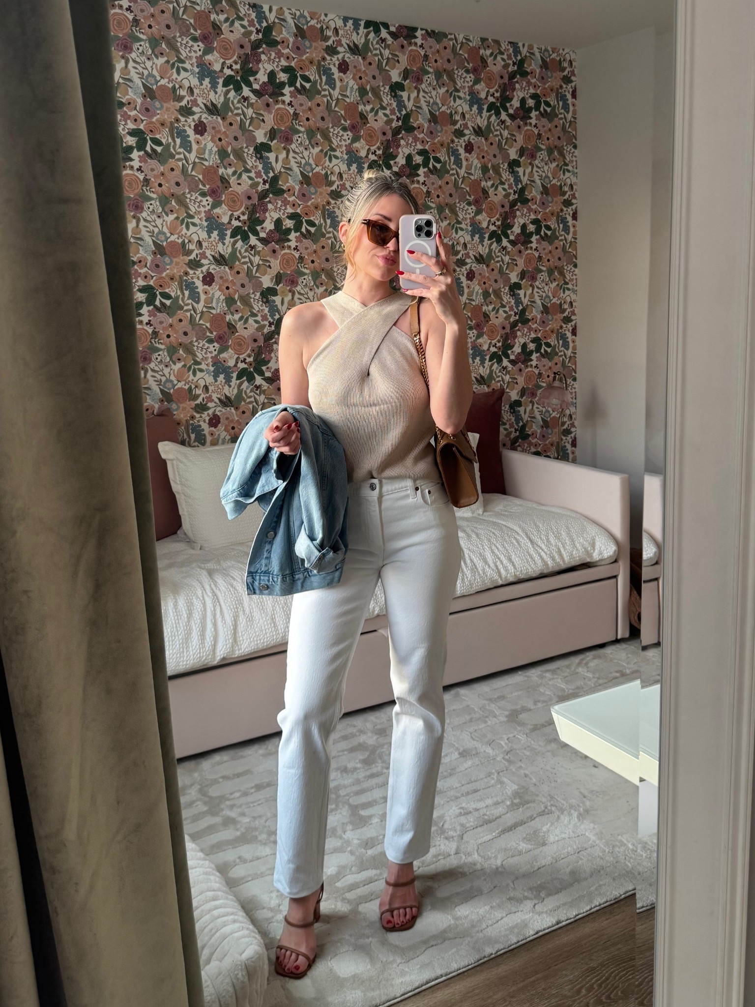 This top is such great quality you’d never know it was from Amazon! Also, these jeans fit like a dream. 
• top - small 
• jeans - 26 regular 
• jacket - medium 
• shoes - TTS

#LTKSeasonal #LTKgrwm #LTKootd