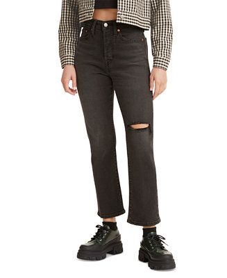 Women's Wedgie Straight-Leg Cropped Jeans | Macys (US)