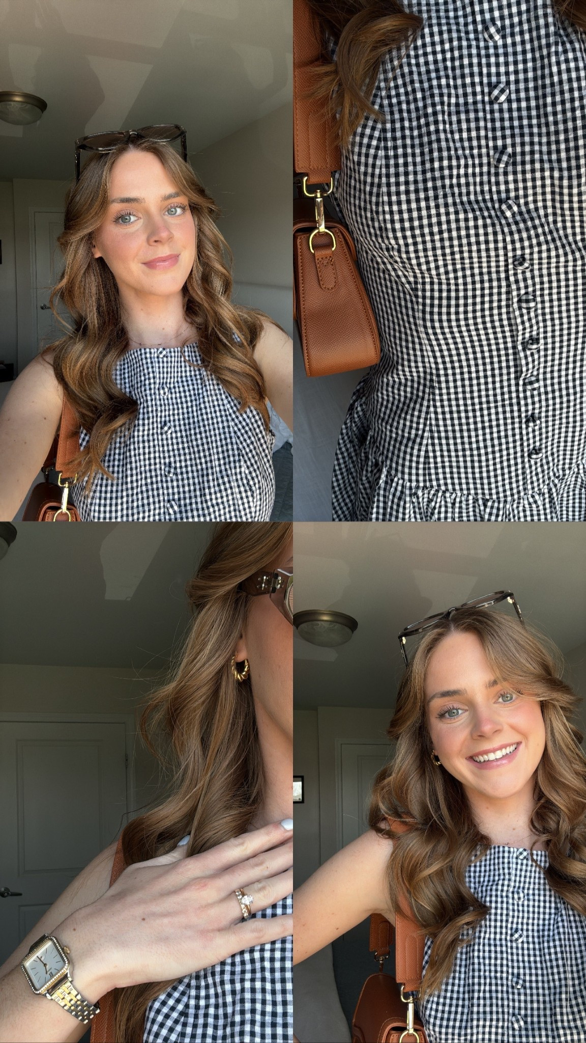 Gingham Summer Dress 🩵 #summerdress #gingham 