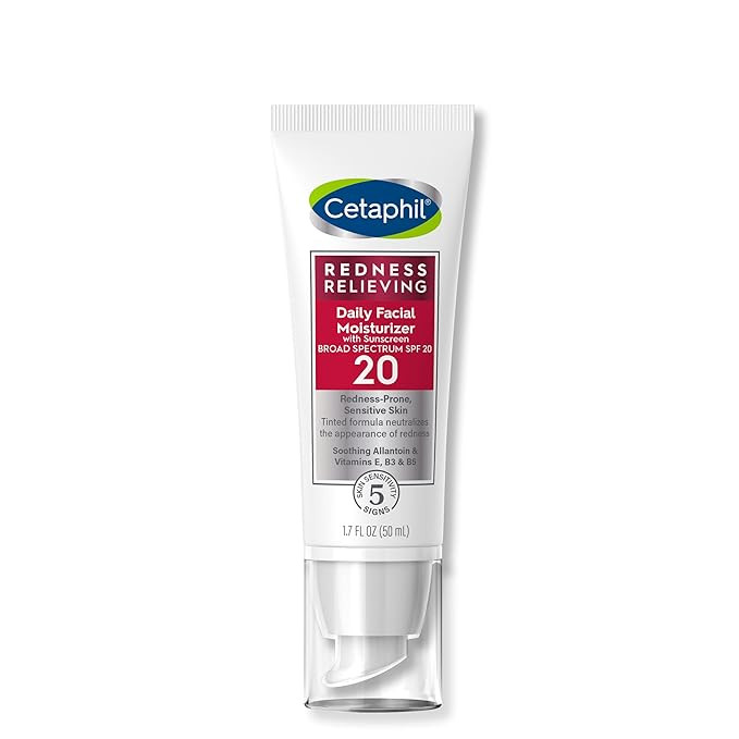 CETAPHIL Redness Relieving Daily Facial Moisturizer SPF 20, 1.7 fl oz, Broad spectrum Sunscreen, ... | Amazon (US)