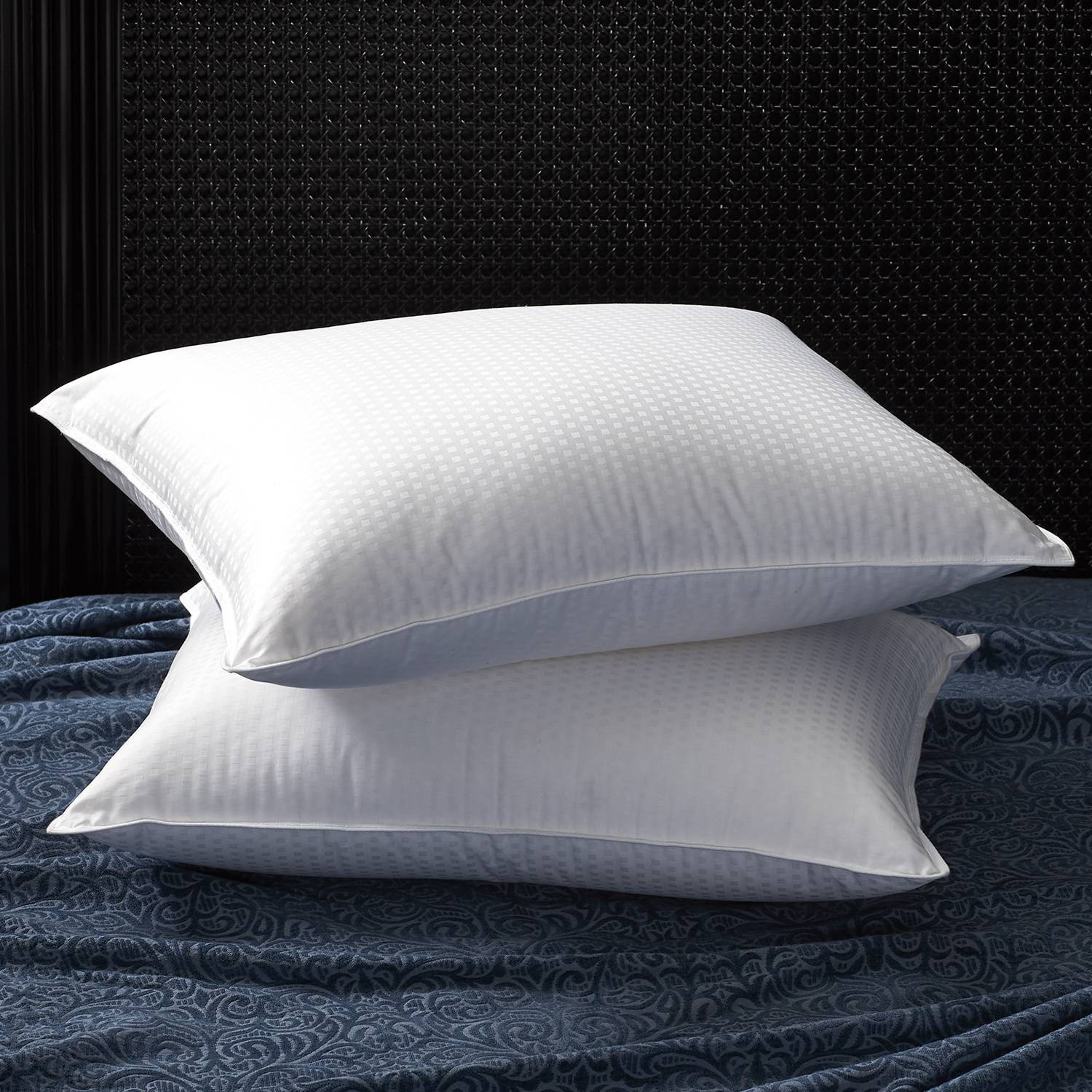 700 Fill Power Goose Down Dobby-Square Pillow | Cuddledown