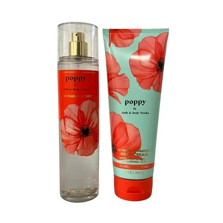 Bath and Body Works Poppy Fine Fragrance Mist & Body Cream Set | Walmart (US)