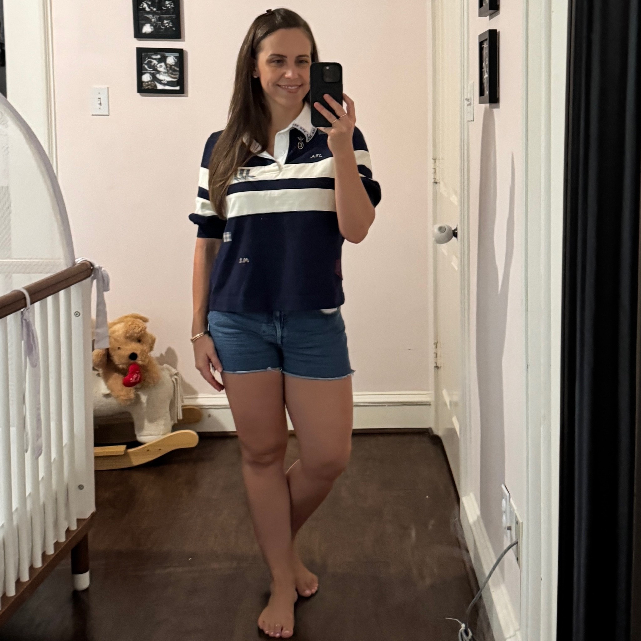 Love a rugby polo especially this embellished one. Wearing a size small in top and a size 27 in shorts.

#LTKootd #LTKPetite #LTKTravel