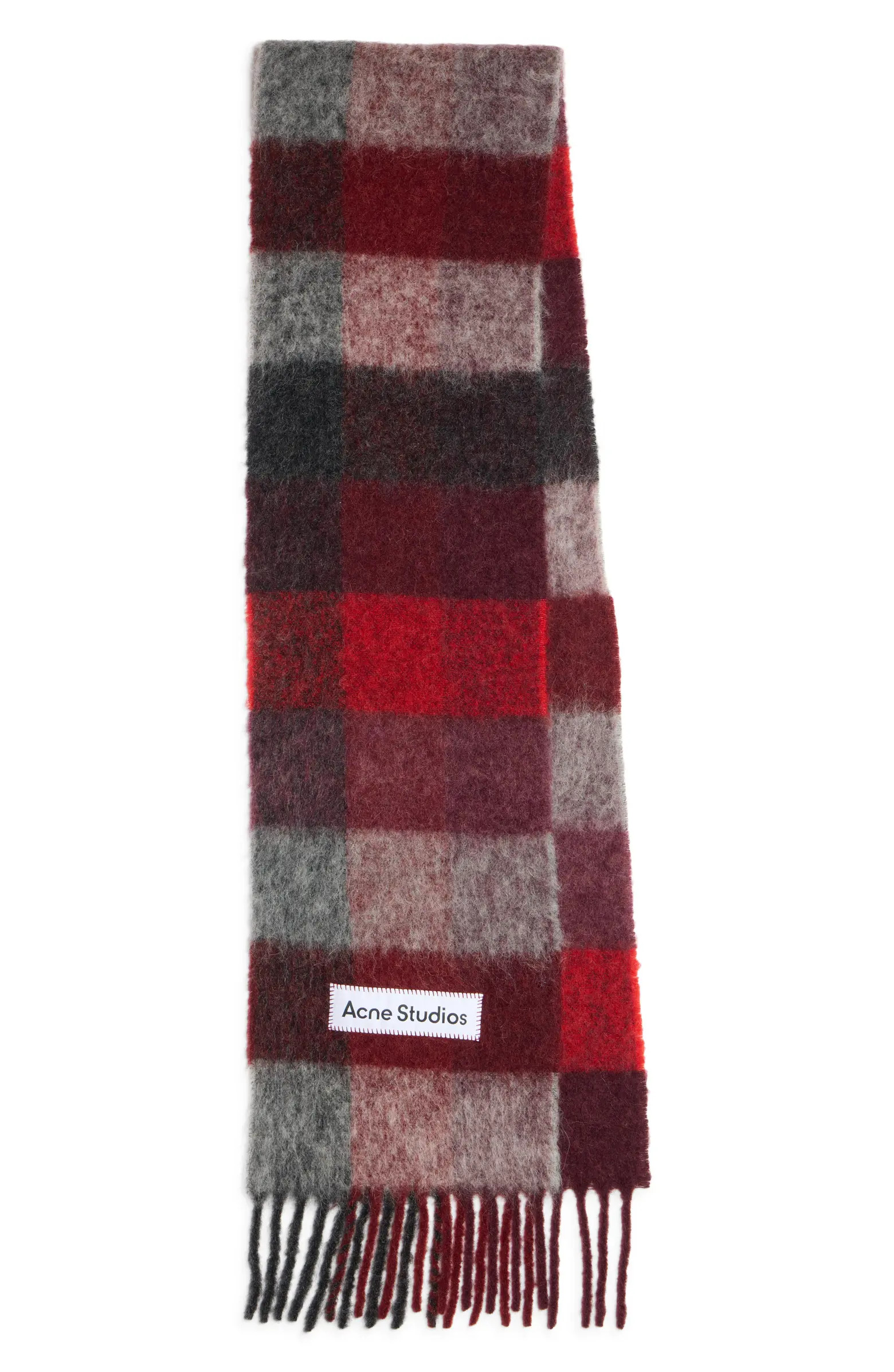 Vally Plaid Alpaca, Wool & Mohair Blend Scarf | Nordstrom