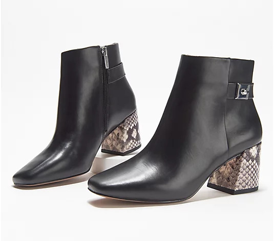 Vince Camuto Leather or Suede Ankle Boots - Laiklen | QVC
