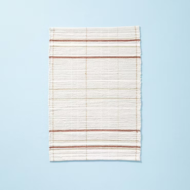 Scatter Stripe Rug Cream/Brown - Hearth & Hand™ with Magnolia | Target