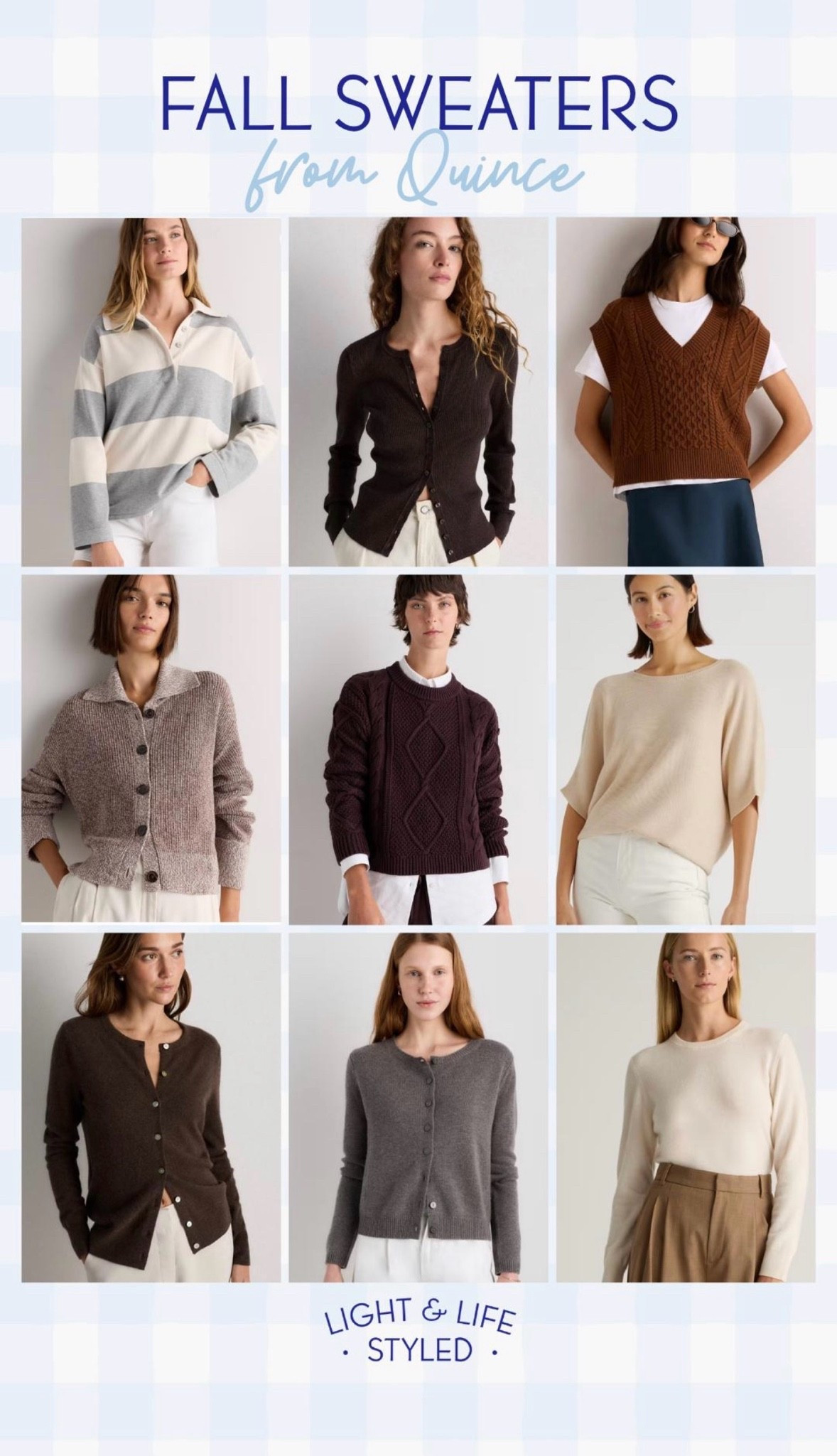Fall sweaters @Quince