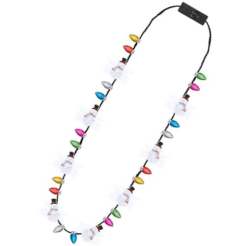 1PCS Light Up Christmas Necklace, Colorful 3 Modes Xmas Accessories with Snowman Design, LED Light Up Wearable Necklaces Christmas Party Favors for Ugly Sweater Parties Xmas Holiday Gatherings | Amazon (US)
