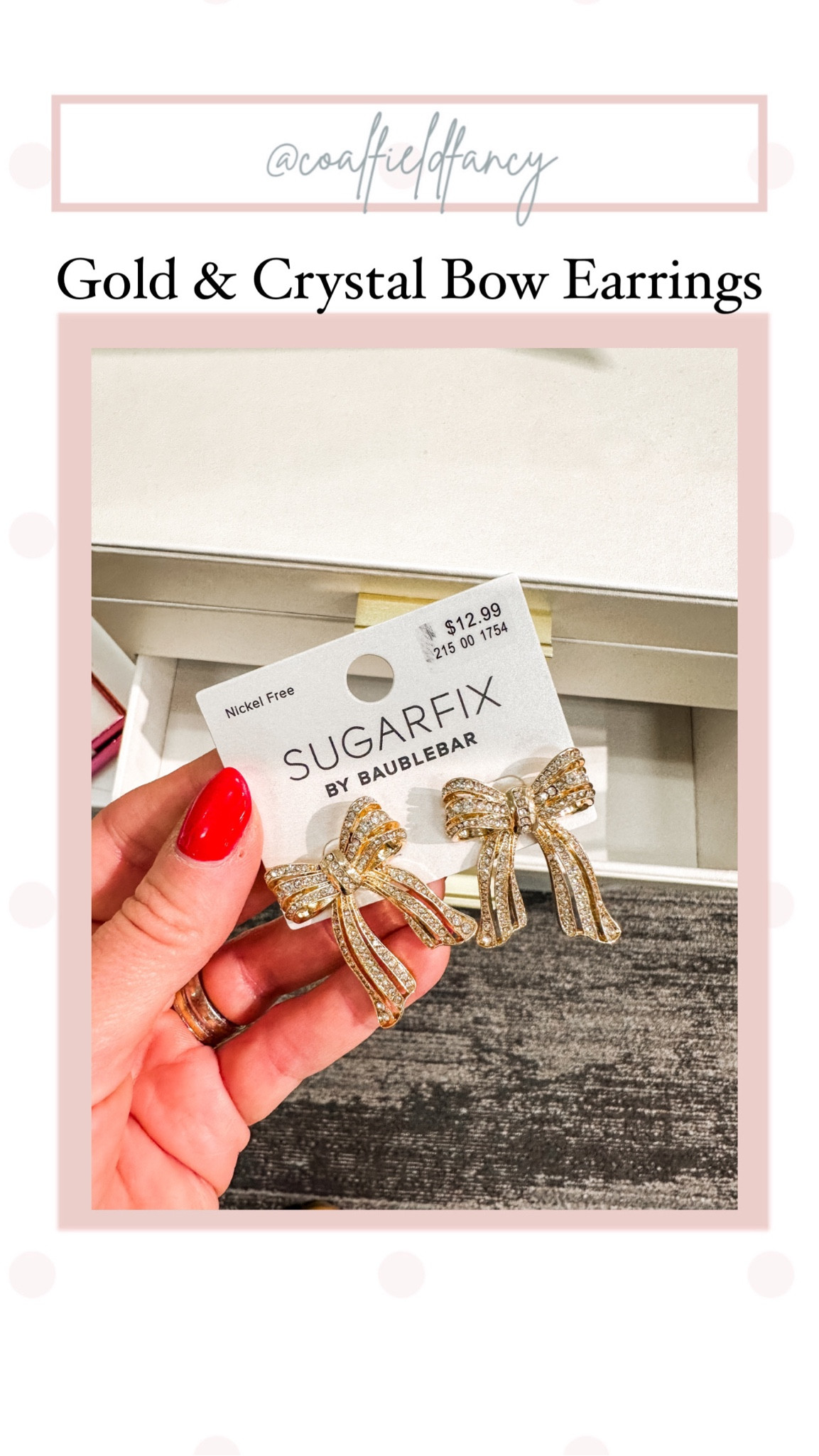 Gold & Crystal bow earrings

#LTKHoliday #LTKfindsunder50 #LTKGiftGuide