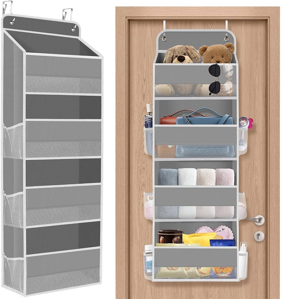 1 Pack Over The Door Organizer, Hanging Storage Organizer with Clear Window, 40lb Ultra Sturdy La... | Amazon (US)