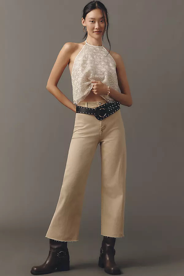 Penny High-Rise Crop Wide-Leg Jeans | Anthropologie (US)