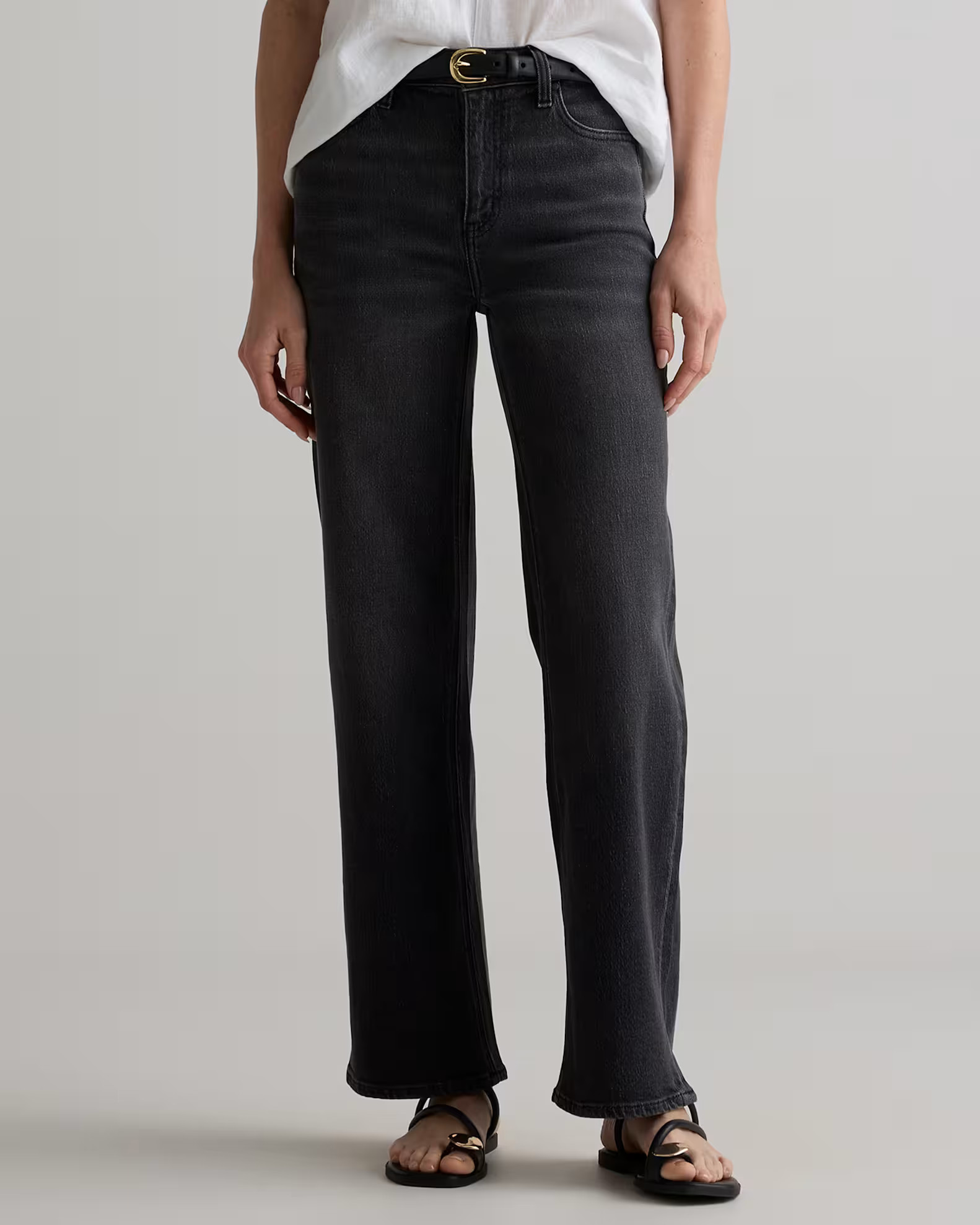 Bella Stretch Relaxed Straight Jeans | Quince