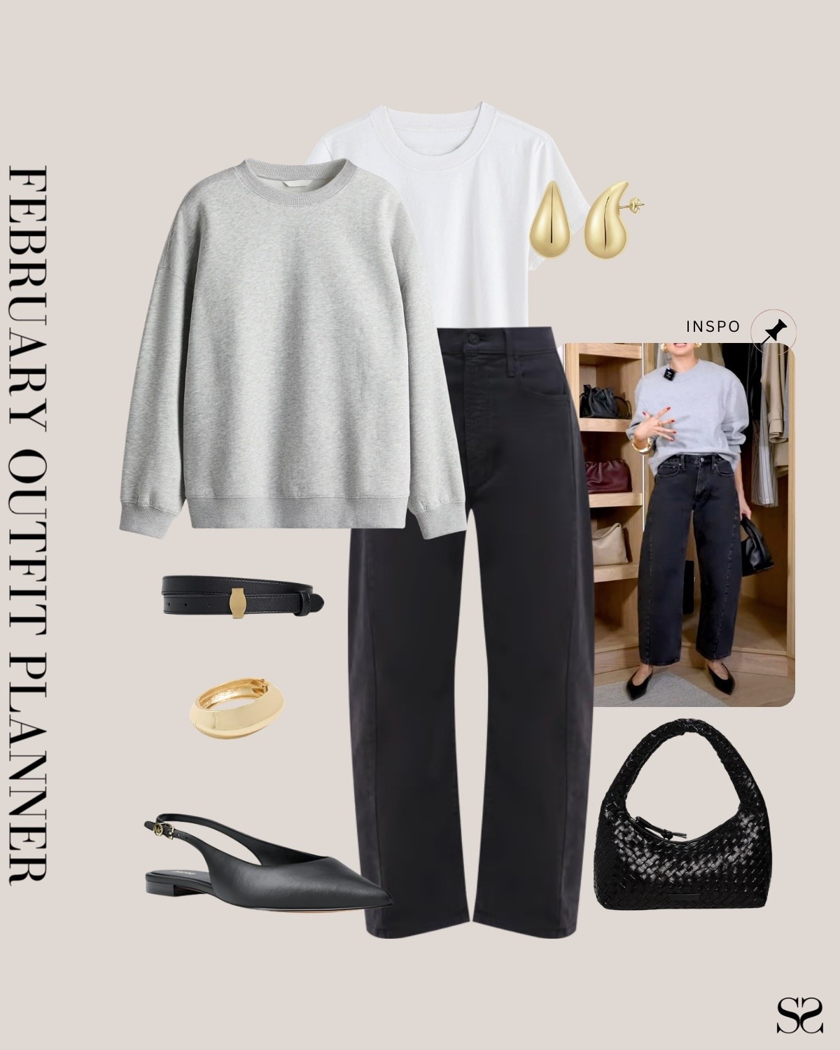 Monthly outfit planner FEBRUARY: Winter outfits | barrel jean, sweatshirt, sling back flats

#classicstyle #LTKstyletip #winteroutfit #springoutfit #transitionaloutfit

Image inspo credit: Pinterest 

#LTKgrwm #LTKootd