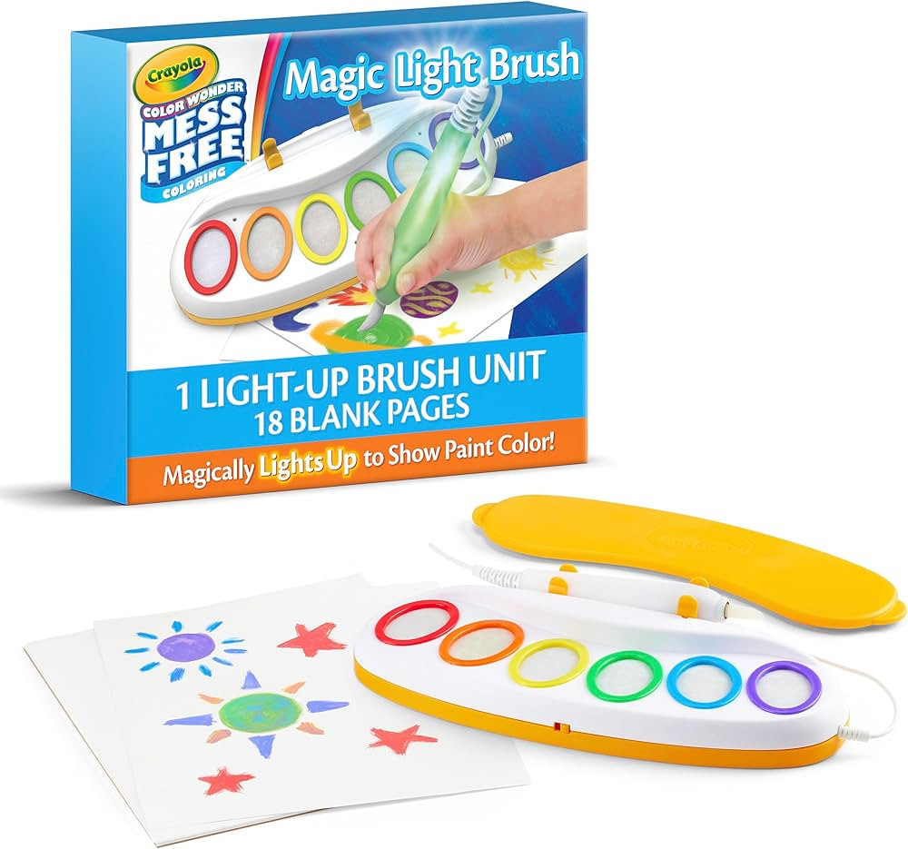 Crayola Color Wonder Magic Light Brush, Mess Free Painting Station for Kids, Toddler Toys & Activ... | Amazon (US)