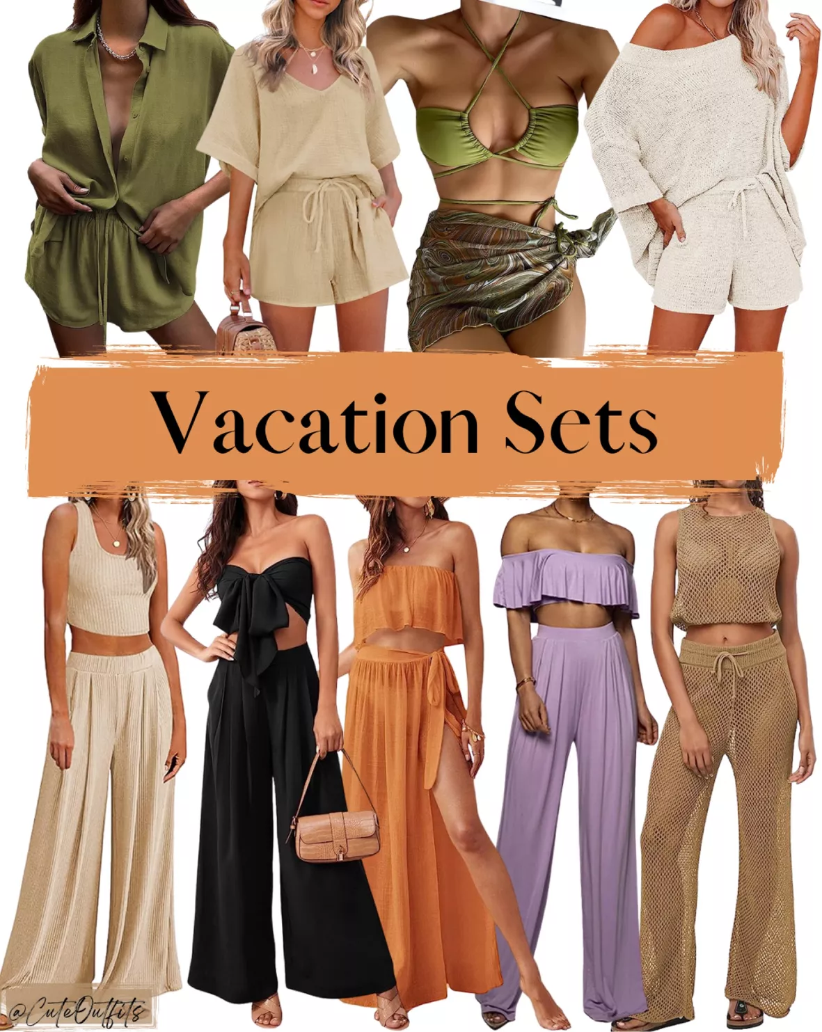 Women Summer Vacation Outfits  Womans 2 Piece Summer Clothes