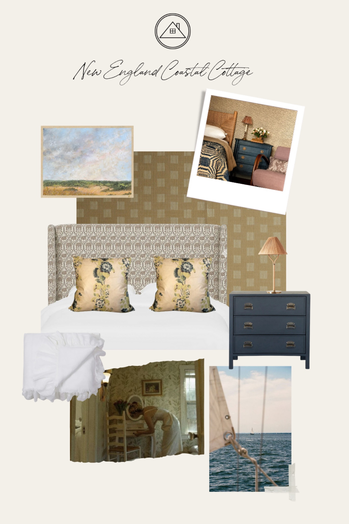 Coastal Cottage room board inspo for a cozy and curated bedroom. 

#LTKhome #LTKstyletip