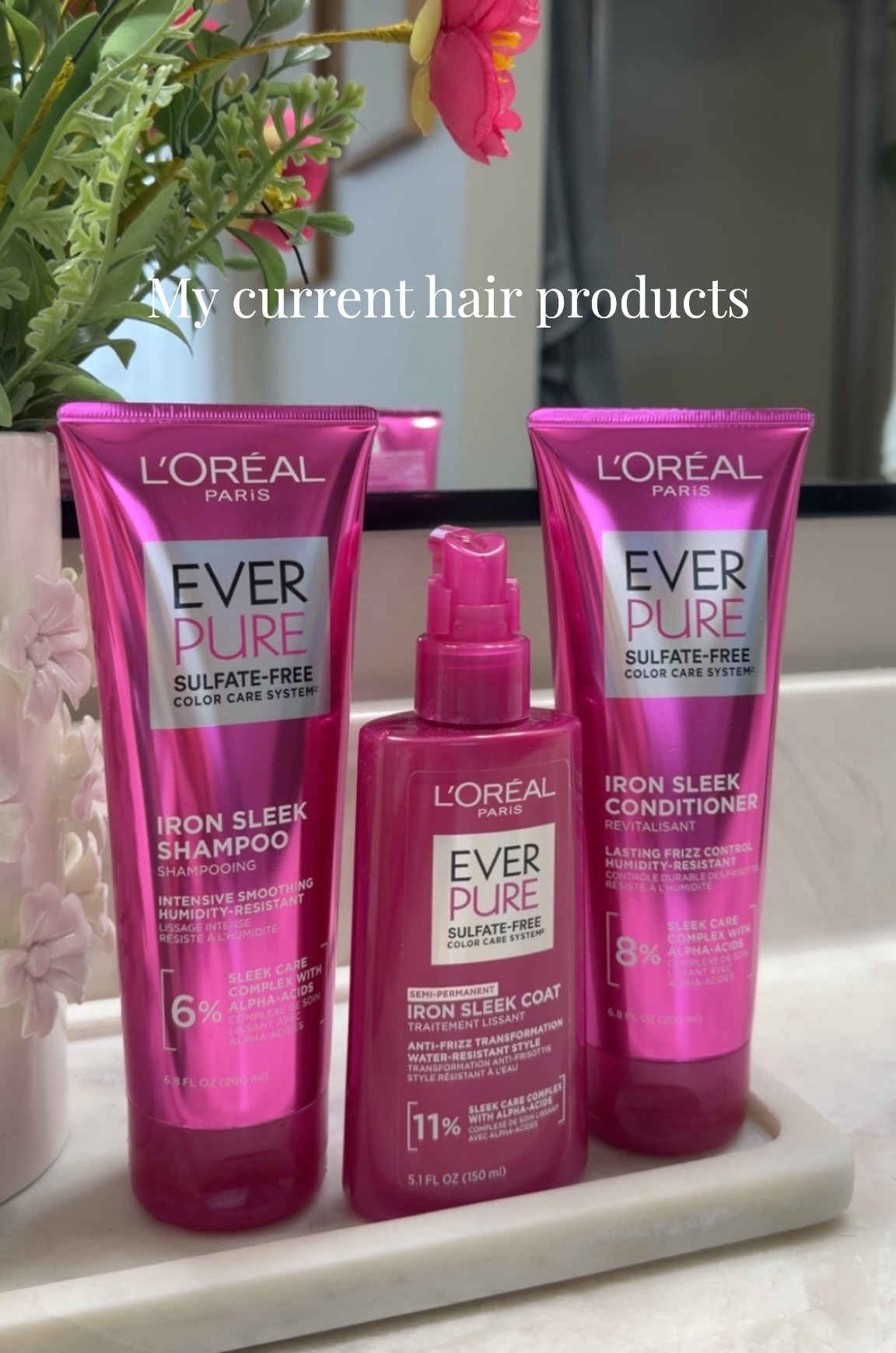 L'Oreal Paris EverPure Sulfate Free Iron Sleek Smoothing Shampoo and Conditioner - 6.8 fl oz

#LTKselfcare #LTKBeauty