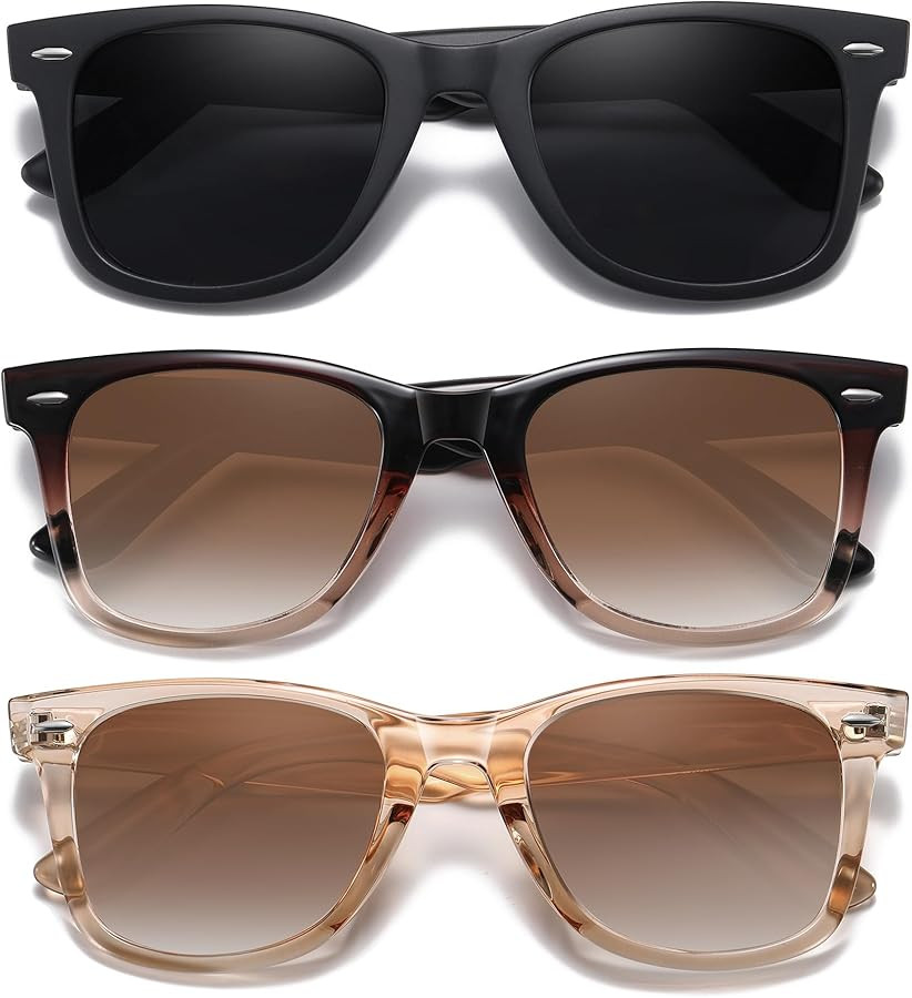 MEETSUN Retro Polarized Sunglasses for Women Men Classic Mirror Lens Driving Trendy Sun Glasses U... | Amazon (US)