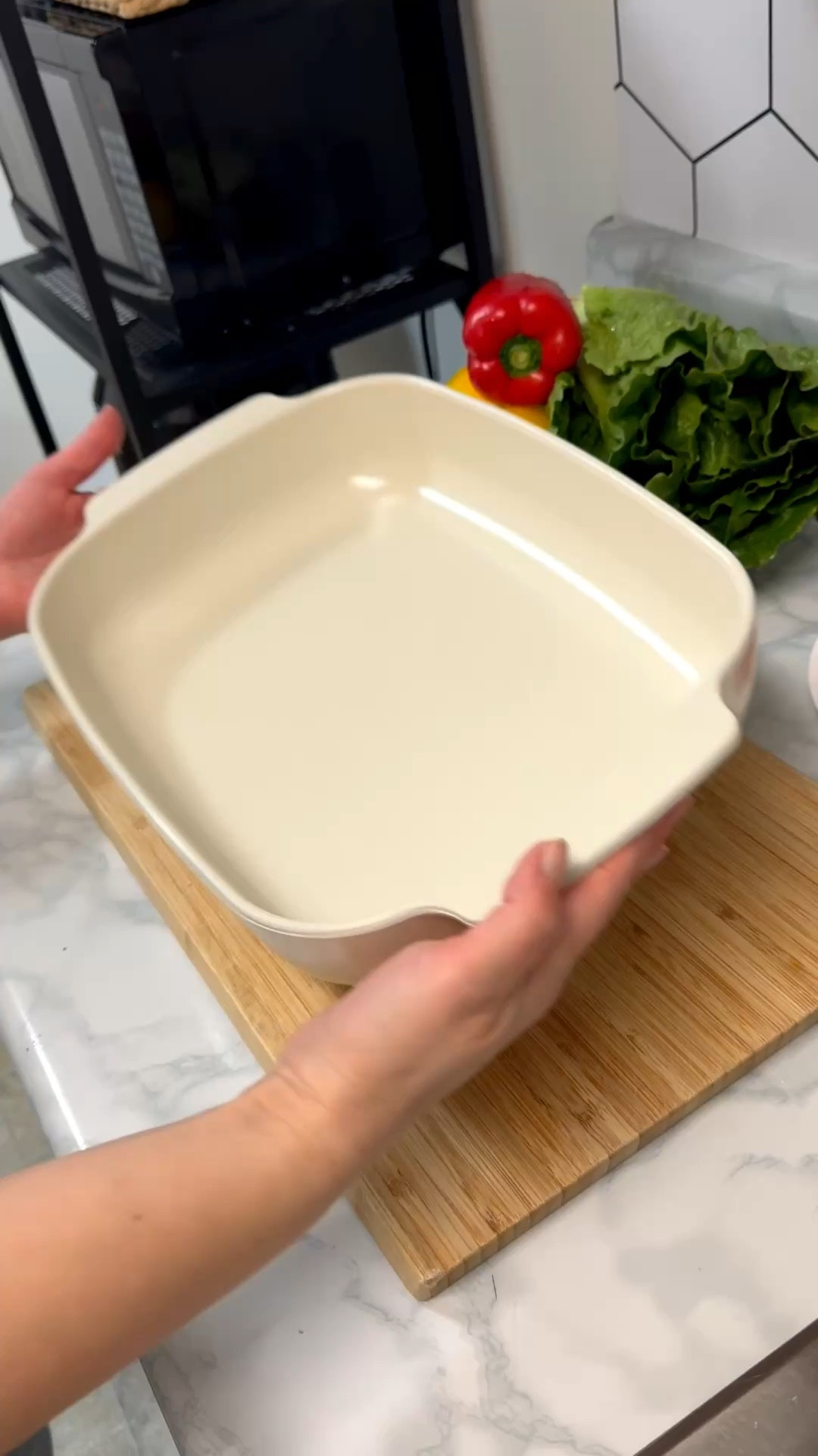 Ceramic bakeware I’ve been loving lately 🤍
Perfect for roasting veggies and everyday cooking — looks beautiful and feels high quality. One of those pieces you don’t want to hide in the cabinet ✨

#ltkhome #ltkkitchen #ltkit #ltkcanada #kitchenessentials #bakeware #cookware #homedecor #cozykitchen #everydaycooking