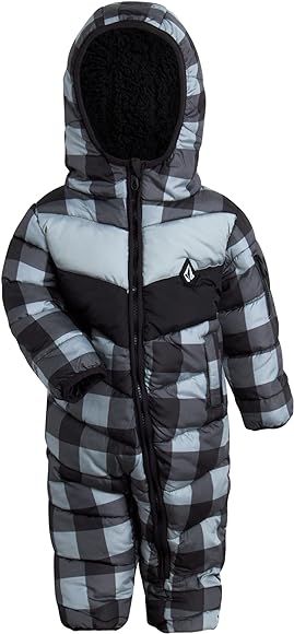 Volcom Baby Boys’ Snowsuit – Hooded Fleece Lined Warm Winter Jumpsuit – Zip Snow Pram for N... | Amazon (US)