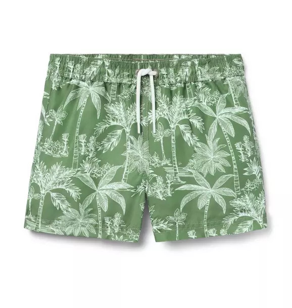 Recycled Palm Swim Trunk | Janie and Jack