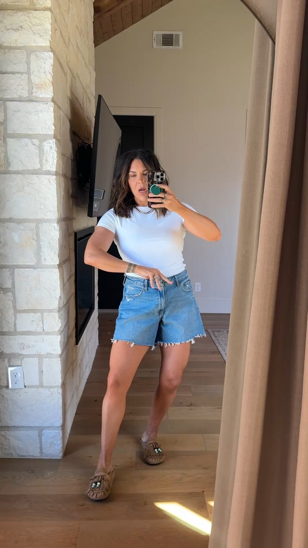 My favorite shorts go summer + some cute skorts & skort dresses! Dress em up or down!
Shorts; I always size up one in denim shorts. I got the 31
Dress: large (has shorts)
Skort: large
Tops: XL
 @abercrombie #abercrombipartner

#LTKootd #LTKMidsize #LTKmomlife