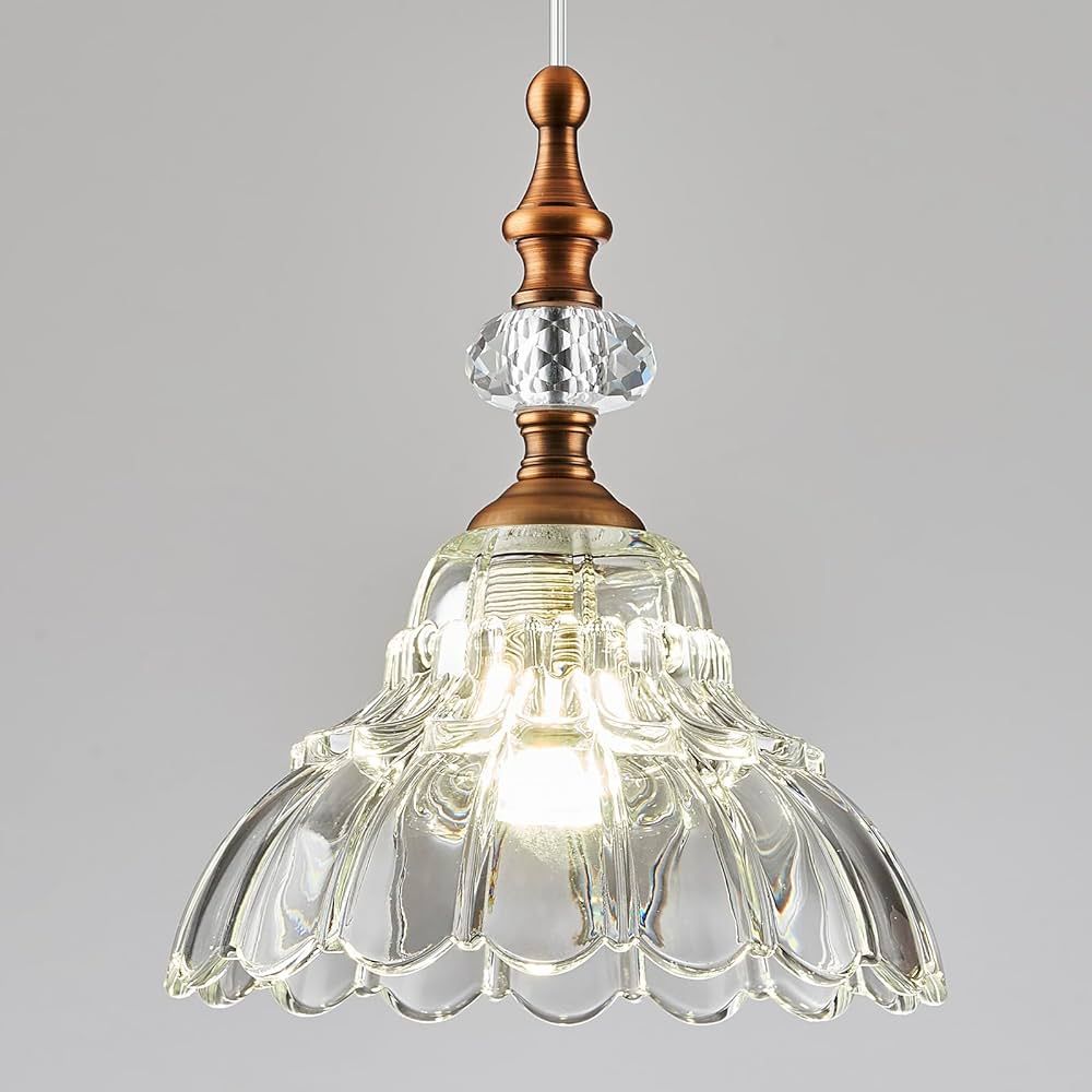 TLOLGT Vintage Pendant Lighting Fixtures Kitchen Island Pendant Light Antique Delicate Decorative... | Amazon (US)