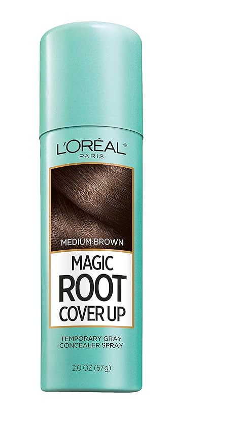 L'Oreal Paris Magic Root Cover Up Gray Concealer Spray, Medium Brown, 2 Oz(Packaging May Vary) | Amazon (US)