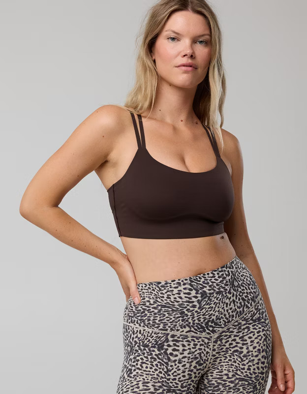 OFFLINE By Aerie Real Me Hold Up! Layered Sports Bra | Aerie