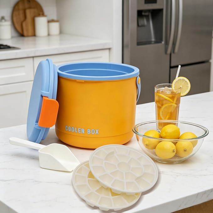 Ice Bucket with Lid, Insulated Ice Bucket, Comes with Ice Scoop & Ice Tray | Insulated Ice Bucket... | Amazon (US)