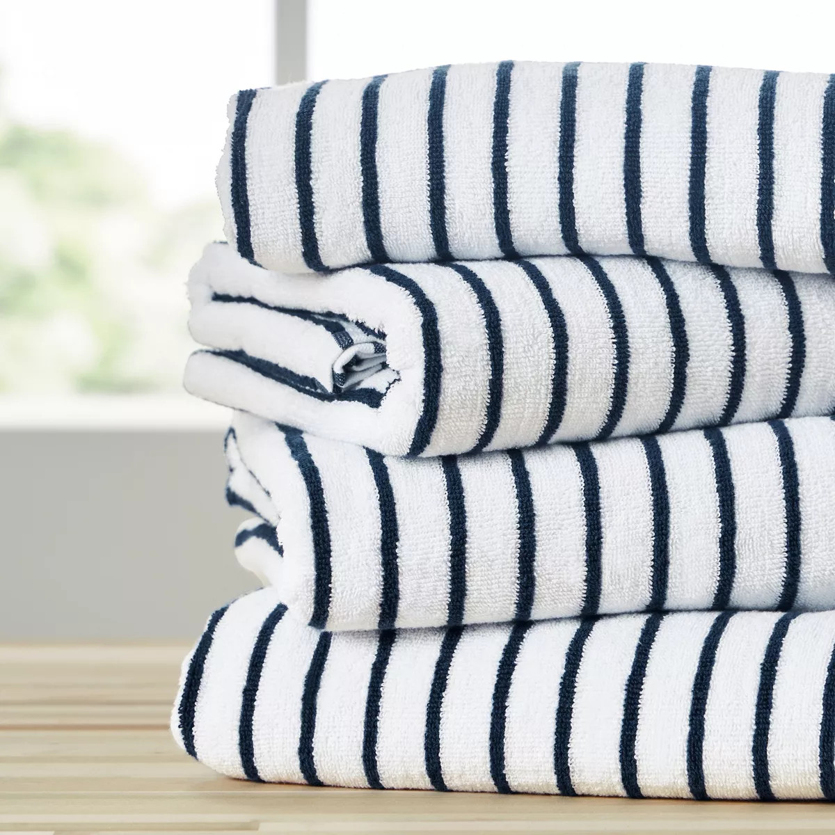 Cabana Stripe 100% Cotton Pool and Beach Towels - Oversized, Absorbent, Quick-Dry Towels - Becky ... | Target
