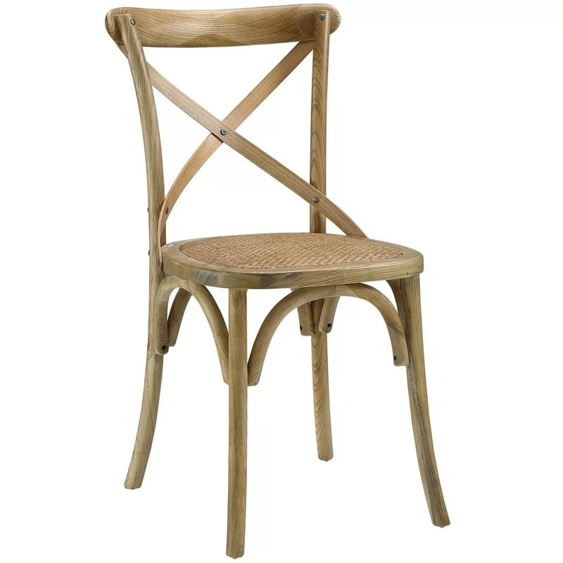 Gayla Solid Wood Cross Back Side Dining Chair | Wayfair North America