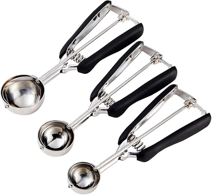 HOMURE H Cookie Scoop Set - Include 1 Tbsp/ 2 Tbsp/ 3Tbsp - 3 PCS Cookie Scoops for Baking - Cook... | Amazon (US)
