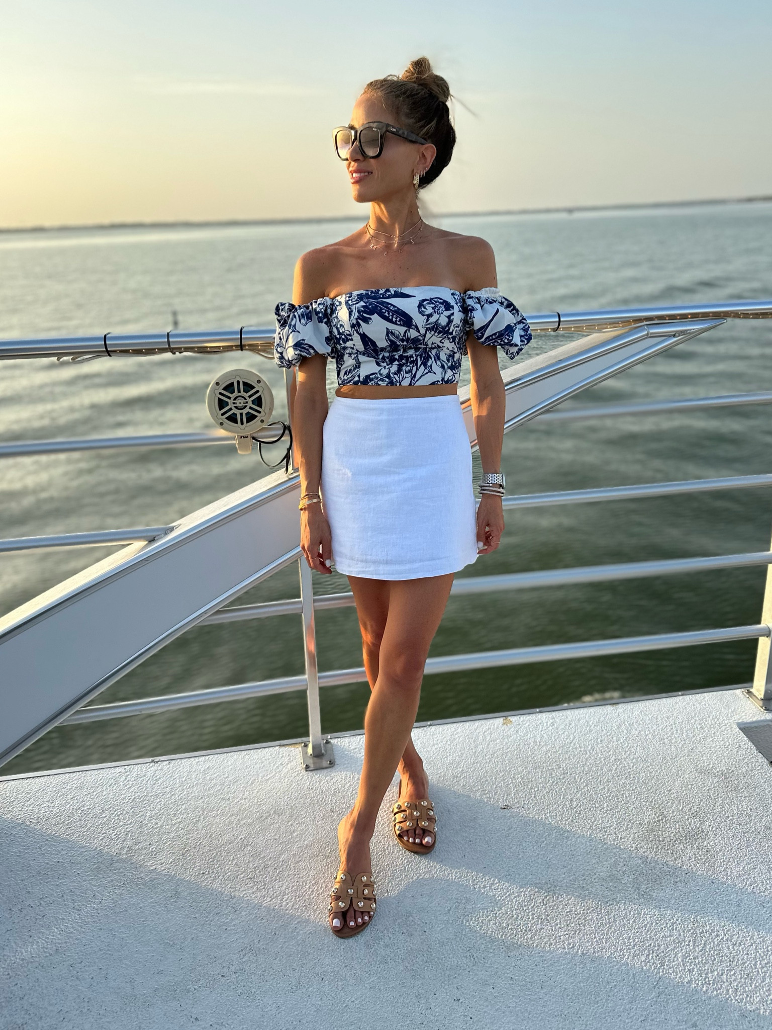 Off shoulder top size xxs, white skirt size xxs
Vacation outfit idea, summer outfit idea

#LTKunder100 #LTKunder50 #LTKsalealert