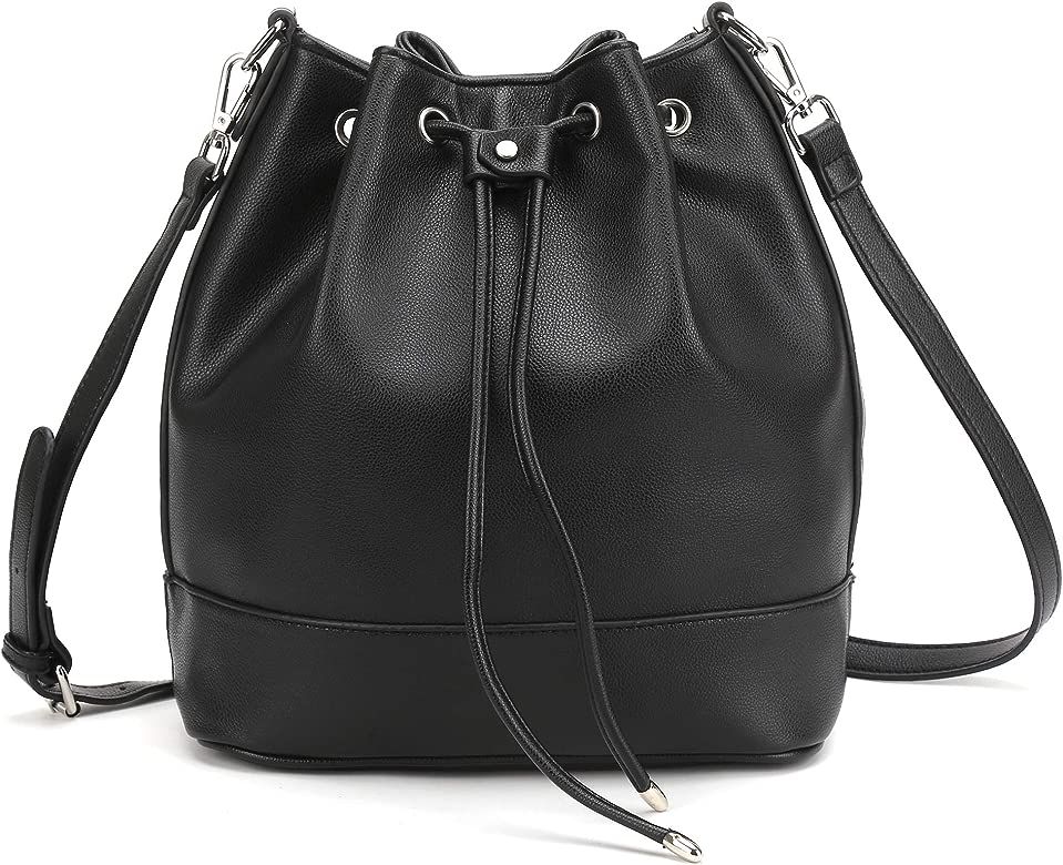 Drawstring Bucket Bag for Women Large Crossbody Purse and Shoulder Bag Tote Handbags | Amazon (US)