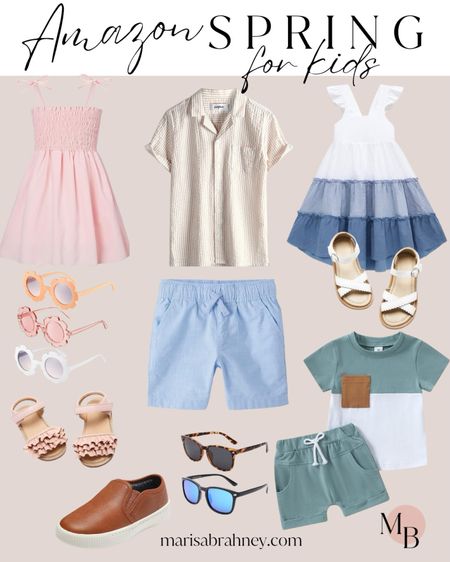Spring into style with adorable outfits for your little ones! From pretty dresses to comfy shorts, sandals, and sunglasses, they'll be all set for sunny adventures! ☀️ #KidsSpringStyle #FamilyFun #AmazonKidFinds #AmazonKidsFashion #KidsStyle

#LTKSeasonal #LTKKids #LTKGiftGuide