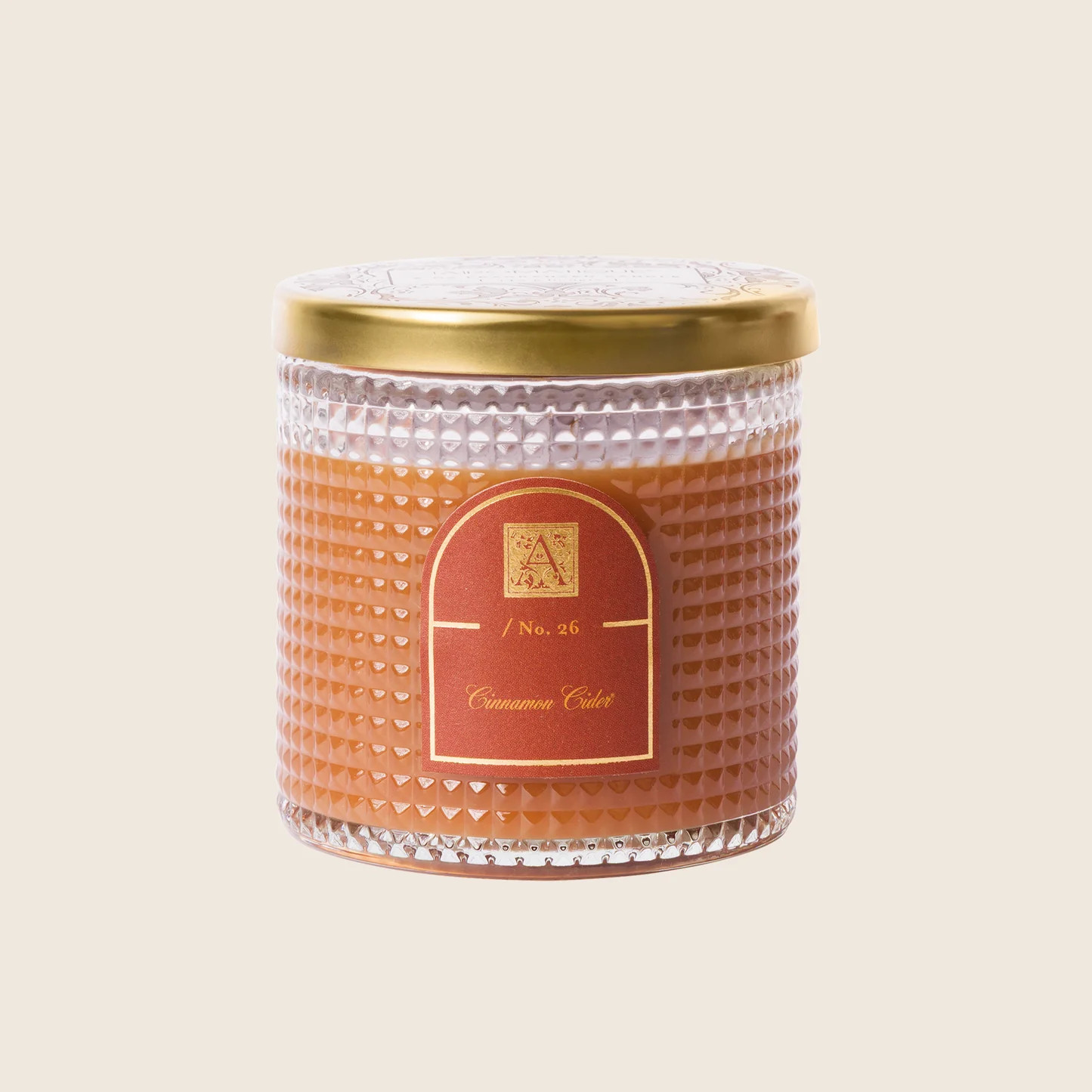Cinnamon Cider - Textured Glass Candle | Aromatique
