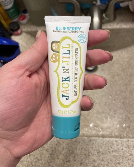 This toothpaste is my daughter’s new favorite toothpaste 🤍🦷 she says it tastes like blueberries 🫐🤍 go find your kiddos new flavor here 🤍🥰

#LTKkids #LTKbaby #LTKfamily