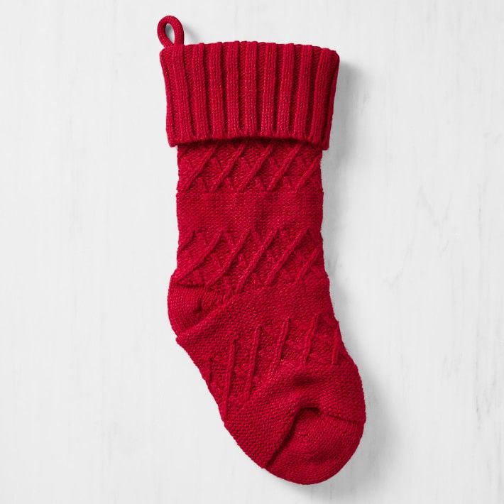 Knit Red Stocking | Williams-Sonoma