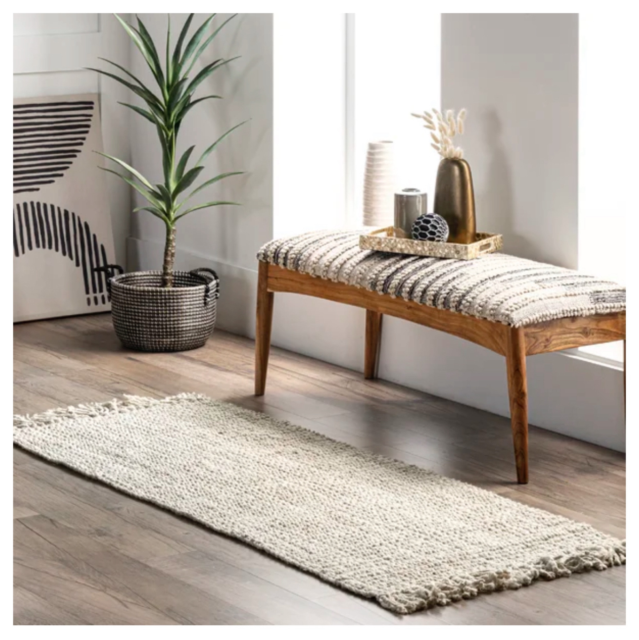 Natural jute runner rug perfect for hallway - great price! 

#LTKFallSale #LTKxWayDay #LTKHome