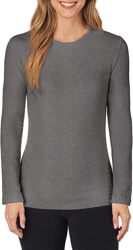 Cuddl Duds Women's Fleecewear with Stretch Long Sleeve Crew Neck – Heavyweight, Ultra-Warm Base... | Amazon (US)
