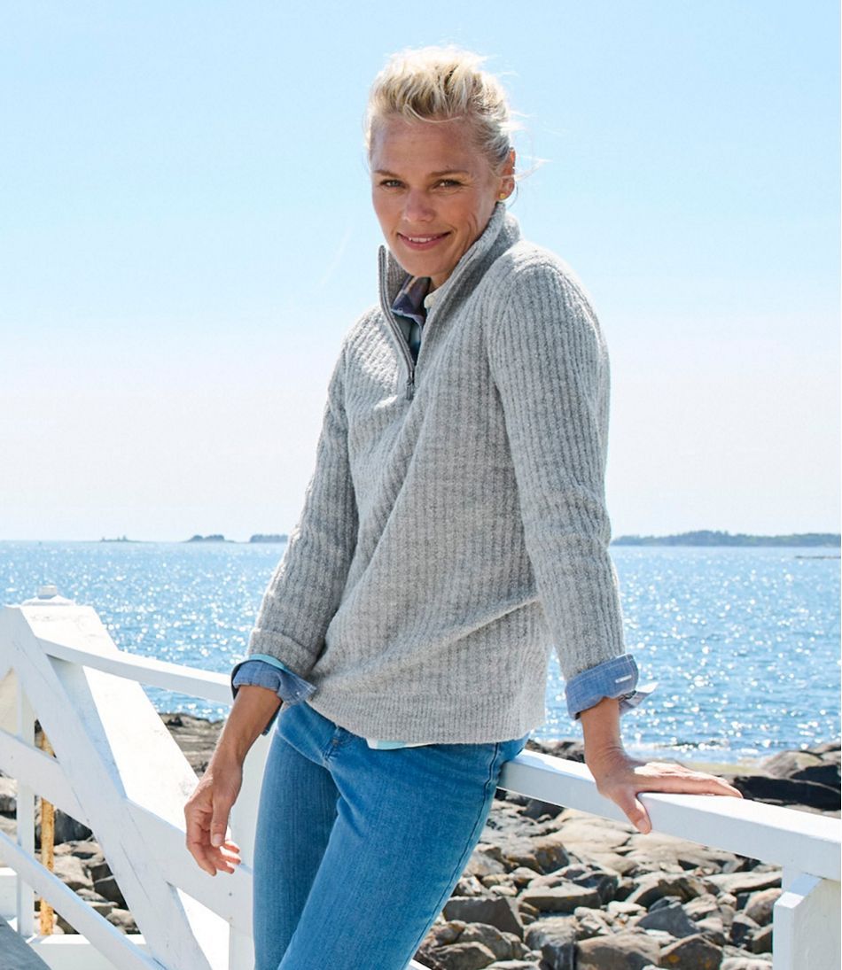 Women's Cozy Cloud Sweater, Quarter-Zip | L.L. Bean