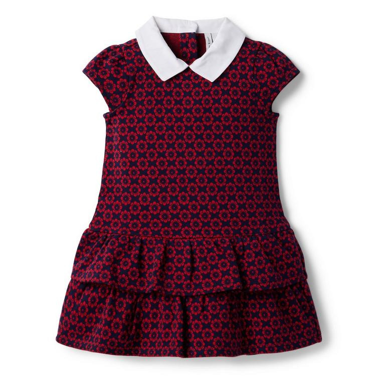 Floral Drop Waist Jacquard Dress | Janie and Jack