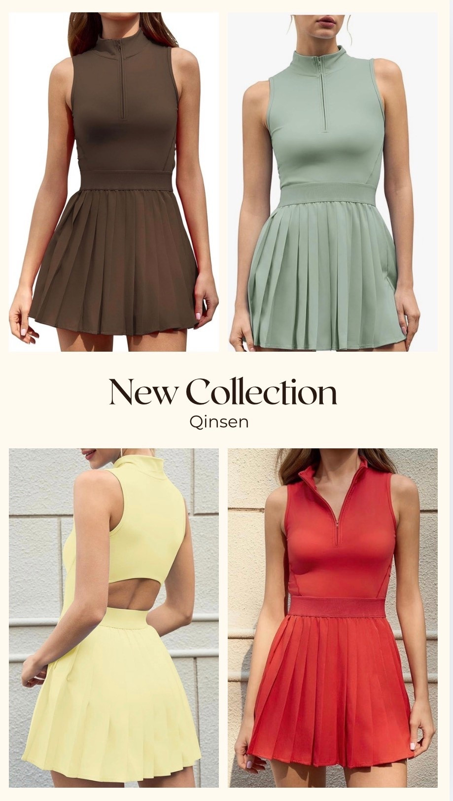 The perfect athletic dress, whether you play, golf, pickle ball or tennis you will be sure to be styling in this adorable dress!