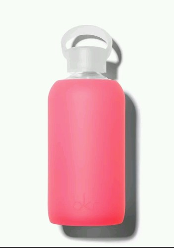 FabFitFun BKR ROSY Glass Water Bottle Soft Silicone Sleeve 500 ml 16oz Pink NWT | eBay | eBay US