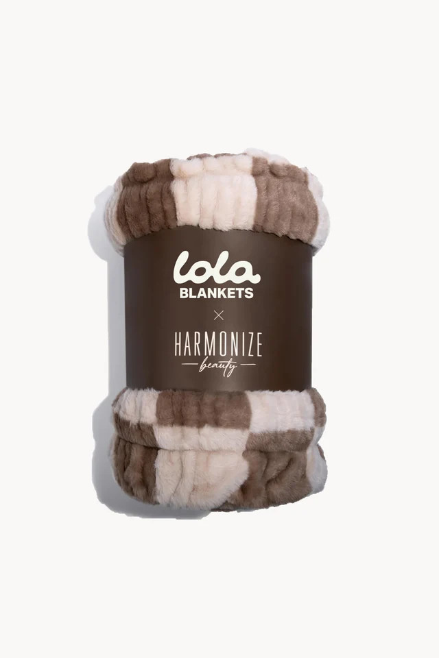 Mocha Check | Lola Blankets