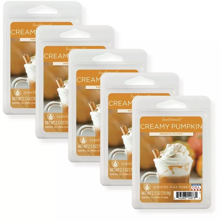 Pumpkin Spice Scented Wax Melts, ScentSationals, 5 oz (Value Size