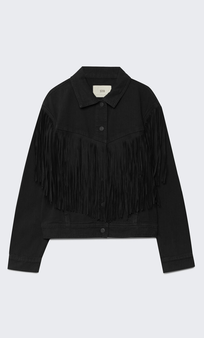 Jacket with fringing | Stradivarius (UK)