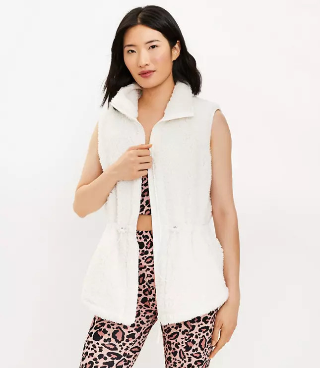 Lou & Grey Cozy Up Drawstring Vest | LOFT