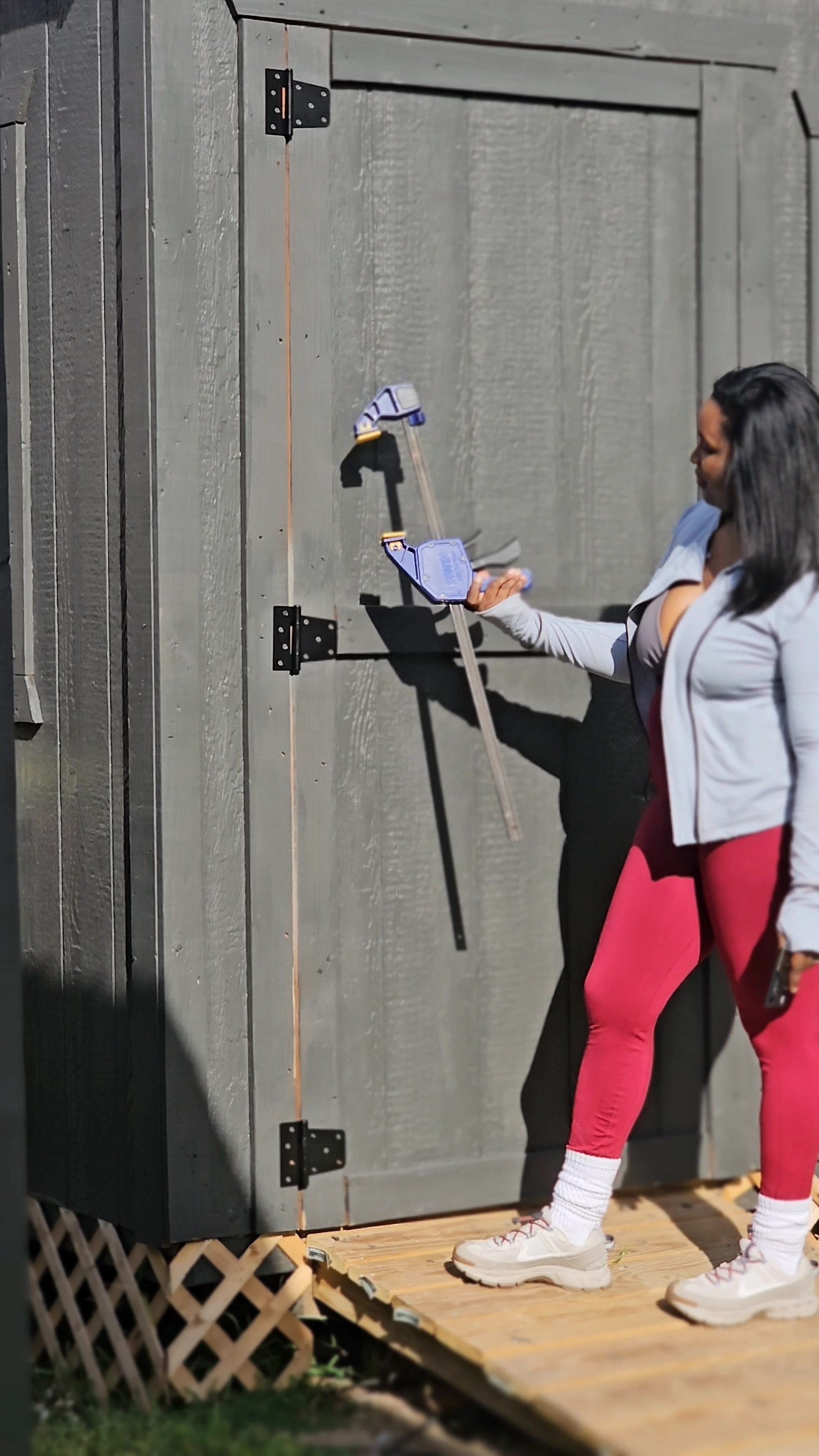 You may want to consider changing out the hinges on your shed! These hinges are super sturdy and strong. And what a diyer without their clamp! #diy

#LTKHome #LTKFindsUnder50 #LTKdayinmylife